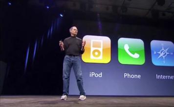 Steve'o Jobso kalba „iPhone“ pristatyme